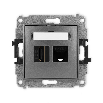 KARLIK MINI 11MGHK  Gniazdo pojedyńcze  HDMI 2.0 + gniazda komp. poj. 1xRJ45