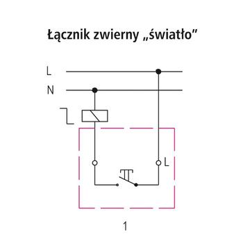 OSPEL PI ŁW-5P/00 Łącznik zwierny "światło"