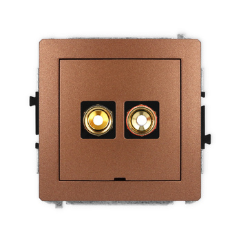 KARLIK DECO 9DGGBO-4  Gniazdo głośnikowe pojedyńcze