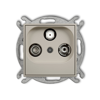 KARLIK ICON 60IGS Mechanizm gniazda abonenckiego RTV-SAT końcowego 1,5dB
