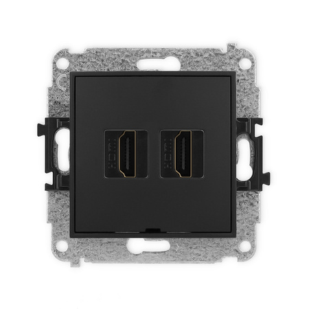 KARLIK MINI 12MHDMIBO-4  Gniazdo podwójne HDMI 2.0