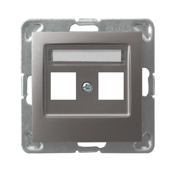 Ospel impresja GPK-2Y/p/23 Obudowa gniazda podwójnego Keystone prosta