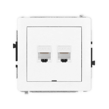 KARLIK DECO DGKBO-4  Gniazdo komputerowe podwójne 2xRJ45