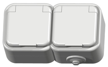 OSPEL DELFINA GNH-2DZ/00/w Gniazdo hermetyczne podwójne z uziemieniem