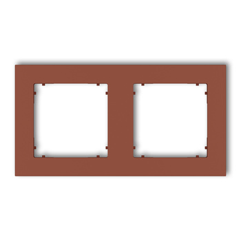 KARLIK MINI 63MR-2 Ramka uniwersalna podwójna kwadratowa z tworzywa