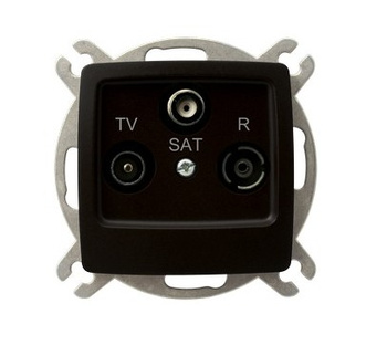 OSPEL KARO GPA-SSP/m/40 Gniazdo RTV-SAT przelotowe