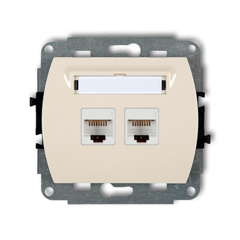KARLIK TREND 1GK-6  Gniazdo komputerowe podwójne 2xRJ45
