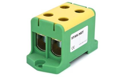 Stan-met Złączka szynowa gwintowa 2x240mm2 zielono-żółty WLZ-35P/2x240/Z