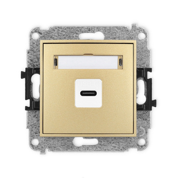 KARLIK MINI 29MGUSB-7  Gniazdo pojedyńcze  1xUSB C-C