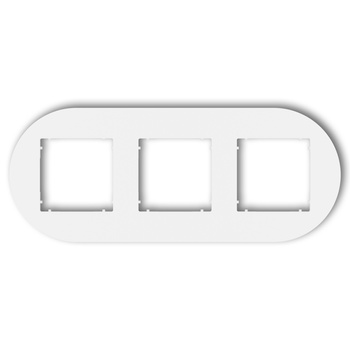 KARLIK MINI MRTO-3 Ramka uniwersalna potrójna okrągła z tworzywa