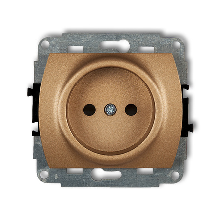 KARLIK TREND 8GP-1p  Gniazdo pojedyńcze  bez uziemienia 2P (przesłony torów prądowych)