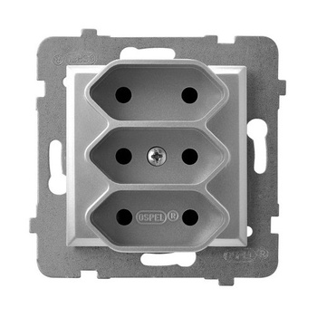 Ospel aria GP-3U/m/18 Gniazdo potrójne EURO