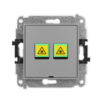 KARLIK ICON 27IGOPBO-2 Gniazdo światłowodowe optyczne podwójne  bez pola opisowego