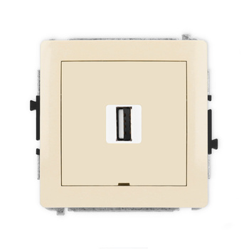 KARLIK DECO 1DGUSBBO-1  Gniazdo pojedyńcze  USB A-A 2.0