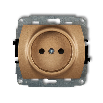 KARLIK TREND 8GP-1p  Gniazdo pojedyńcze  bez uziemienia 2P (przesłony torów prądowych)