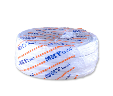 Przewód kabel płaski YDYp 5x4 450/750V biały NKT 172153020C0100  50m