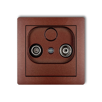 KARLIK DECO 9DG12P  Gniazdo abonenckie RTV przelotowego 12dB