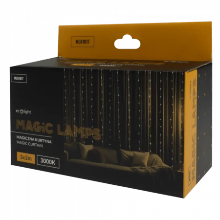 PLASTROL Kurtyna  T-01087 Magiczna kurtyna 400 led 3000K 3mx2m DC5V