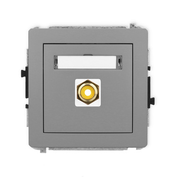 KARLIK DECO 27DGRCA-1  Gniazdo pojedyńcze  RCA (typu cinch - żółty