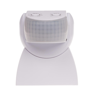 F&F Czujnik ruchu PIR DR-04 W biały; pasywna czujka ruchu
