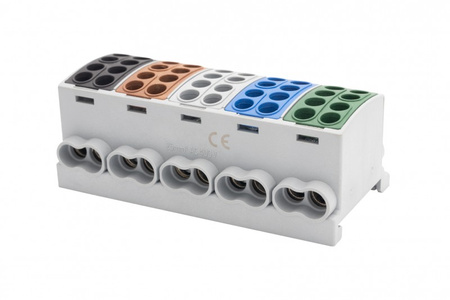 F-ELEKTRO F2.0387 Zacisk HLK 5x100A-2 (1x25,1x16/1x25,1x16)(3L+N+PE)