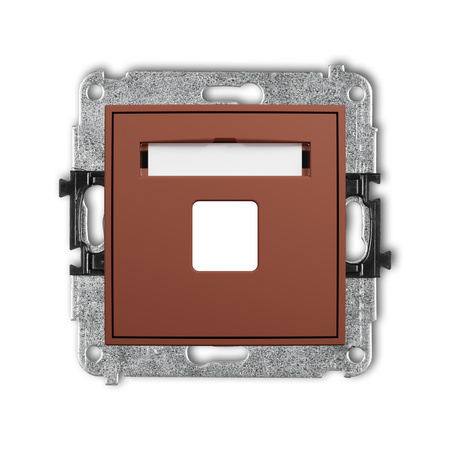 KARLIK MINI 63MGM-1P Mechanizm gniazda multimedialnego pojednczego bez modułu (standard Keystone)
