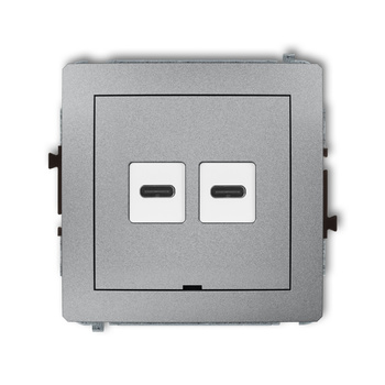 KARLIK DECO 7DCUSBBO-7  Ładowarka USB podwójna  2xUSB C