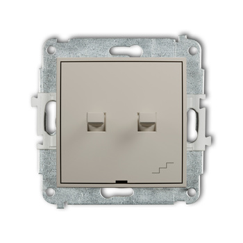 KARLIK ICON 60IWPUS-10.1 Mechanizm łącznika jednobiegunowego ze schodowym w stylu amerykańskim (wspólne zasilanie)