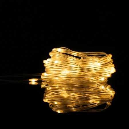 PLASTROL OŚWIETLENIE T-01106 Magiczne lampki 100 LED 3000K 10m DC 5V