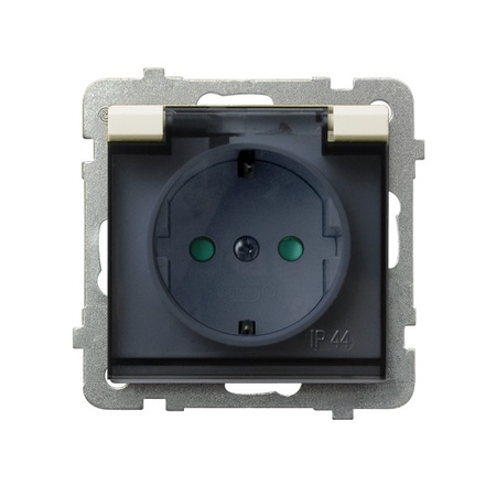 OSPEL SONATA GPH-1RSP/m/27/d Gniazdo bryzgoszczelne schuko IP przesłony