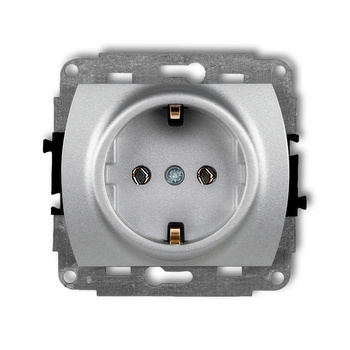 KARLIK TREND 7GP-1s Mechanizm gniazda pojedynczego z uziemieniem SCHUKO 2P+Z (bez przesłon torów prądowych)