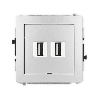 KARLIK DECO 7DGUSBBO-2  Gniazdo podwójne 2xUSB A-A 2.0