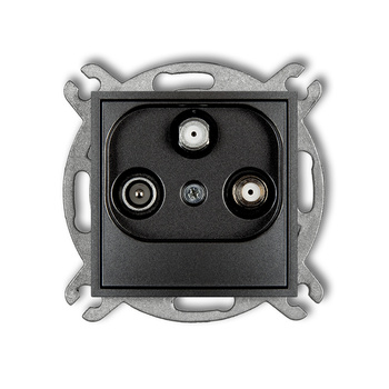 KARLIK MINI 11MGSN  Gniazdo abonenckie 2 wyjścia SAT + TV