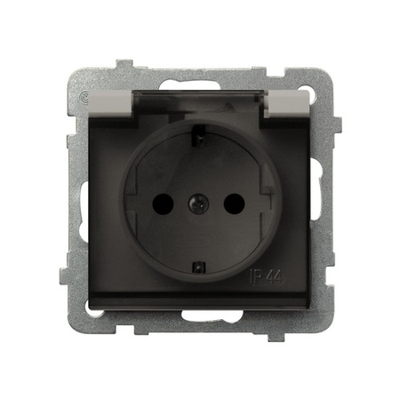 OSPEL SONATA GPH-1RS/m/82/d Gniazdo bryzgoszczelne schuko IP-44 kaszmir