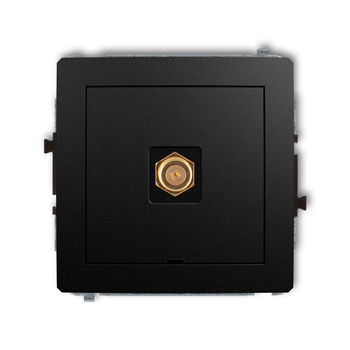 KARLIK DECO 12DGFBO-1.1  Gniazdo antenowe pojedyńcze  typu F (SAT) pozłacany