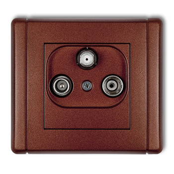 KARLIK FLEXI 9FGM  Gniazdo abonenckie RTV-SAT końcowe multimedialne (Internet)