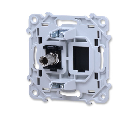 Ospel szafir gpa-1zf/m/33 gniazdo antenowe pojedyncze typu f czarny metalik