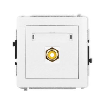 KARLIK DECO 25DGRCA-1  Gniazdo pojedyńcze  RCA (typu cinch - żółty