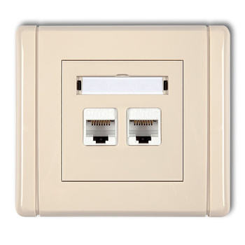 KARLIK FLEXI 1FGK-6   Gniazdo komputerowe podwójne 2xRJ45