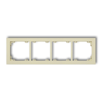 KARLIK DECO 44DR-4 Ramka uniwersalna podczwórna z tworzywa DECO Pastel Matt