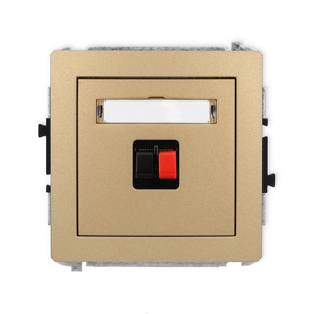 KARLIK DECO 8DGG-1 Gniazdo głośnikowe pojedyńcze