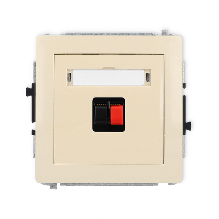 KARLIK DECO 1DGG-1 Gniazdo głośnikowe pojedyńcze