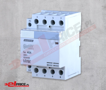 Lc tec shcet5-40  stycznik  modułowy 40a 4p 230v