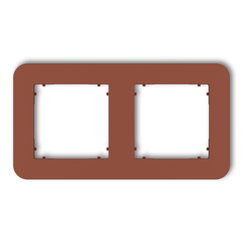 KARLIK MINI 63MRTZ-2 Ramka uniwersalna podwójna zaokrąglona z tworzywa