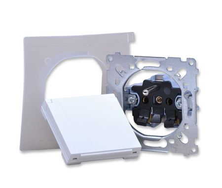 Kontakt Simon 55 tgz1bcz.01/111 gniazdo bryzgoszczelne pojedyncze IP44