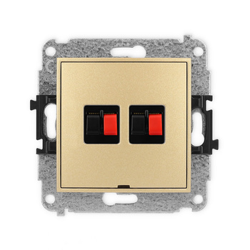 KARLIK ICON 29IGGBO-2  Gniazdo głośnikowe podwójne