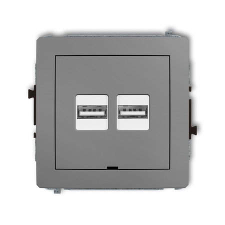 KARLIK DECO 27DCUSBBO-6  Ładowarka USB podwójna  2xUSB A