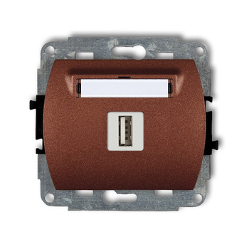 KARLIK TREND 9GUSB-1  Gniazdo pojedyńcze  USB A-A 2.0