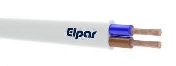 Kabel przewód linka OMYp płaski mieszkaniowy H03VVH2-F 300/300V 2x0,75 mm Elpar