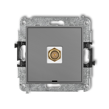 KARLIK MINI 27MGFBO-1.1  Gniazdo antenowe pojedyńcze  typu F (SAT) pozłacany